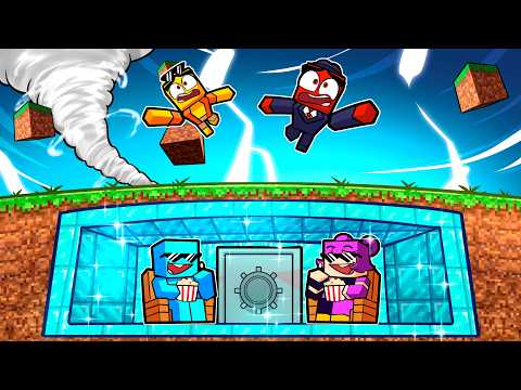 Evoluindo de BUNKER de TERRA a DIAMANTE no MINECRAFT!