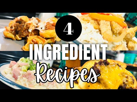 The BEST 4-Ingredient Recipes | QUICK & EASY DINNER IDEAS | Fast Tasty Simple Meals