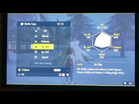 Pokemon Scarlet And Violet Iv Training My Ice Rider Calyrex’s Sp.Def And Spd In 2023☝️
