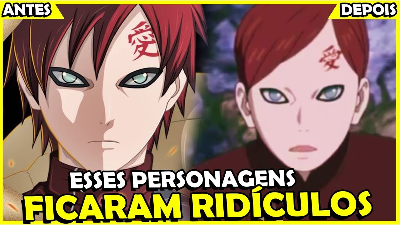 PERSONAGENS DE NARUTO QUE FICARAM RIDÍCULOS EM BORUTO