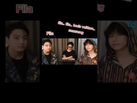 v can't stop mentioning brand names # v# jk # jimin # vlive # bts
