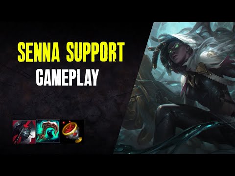 Senna Support Gameplay - Patch 10.14 (League of Legends)