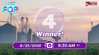 Hoosier Lottery Cash_Pop1_Morning 08/25/2026