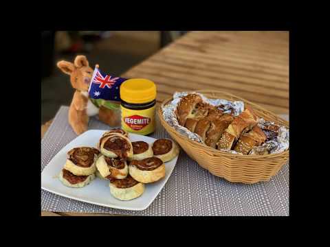 How To make Vegemite Scrolls and Vegemite Cheese Garlic Bread -  Australian Recipe