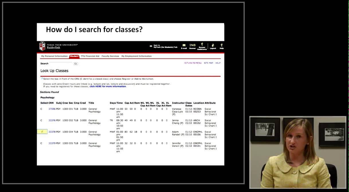 Raiderlink and Registration