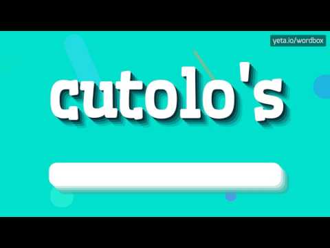 CUTOLO'S - HOW TO PRONOUNCE IT!?