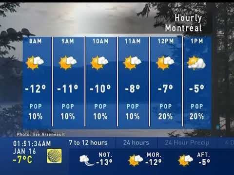 The Weather Network Local Forecast, Montreal 1/16/2023