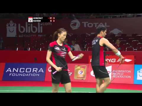 TOTAL BWF World Championships 2015 | Badminton Day 5 QF M3-XD | Ahm/Nat vs Ko/Kim