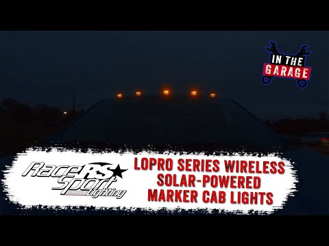 RaceSport Lighting LoPro Series Wireless Solar-Powered Marker Cab Light System Features and Review