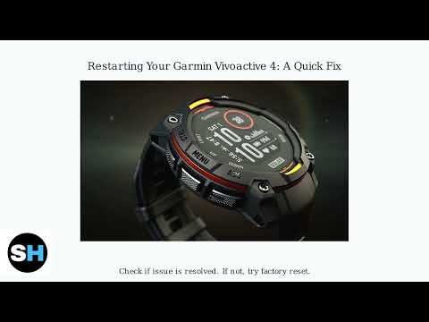 How To Restart Or Factory Reset Garmin Vivoactive 4 – Full Reset Tutorial