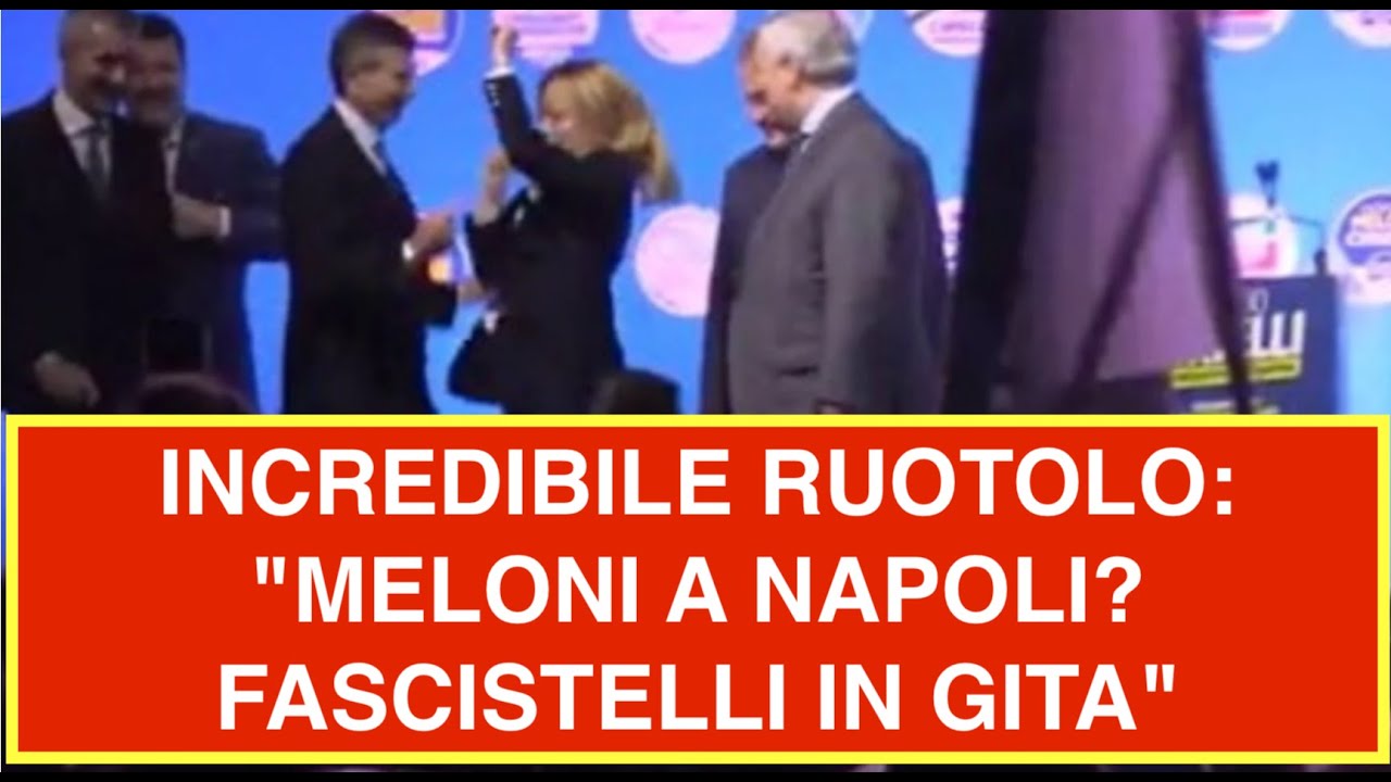 INCREDIBILE RUOTOLO: "MELONI A NAPOLI? FASCISTELLI IN GITA"