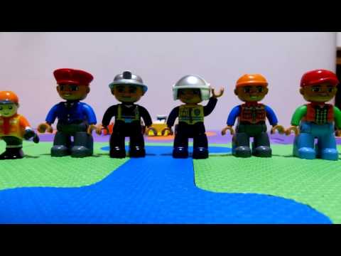 Carls Stadt Teil 2. Siku Lego Duplo Spielzeug Baustelle Stop Motion Film für Kinder.