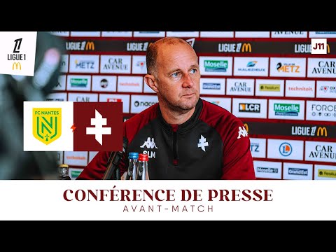 25-26: Matchday 11: Nantes - Metz, the pre-match press conference