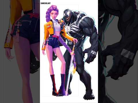 Rumi as venom - kpop demon hunters #kpopdemonhunters #venomthelastdance #digitalartist