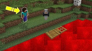 NOOBlar VS YERDE HEROBRİNE EVi - Minecraft