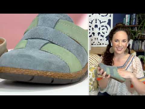 Earth Origins Suede Woven Clogs - Ellery on QVC