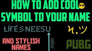 Best Symbols In Pubg Kenh Video Giáº£i Tri Danh Cho Thiáº¿u Nhi - how to add cool symbol to your name in pubg hindi