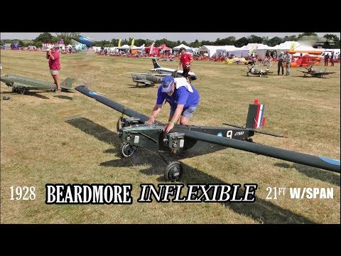 BEARDMORE INFLEXIBLE GIANT SCALE RC BOMBER - 21ft W/SPAN 3 X ZENOAH 38cc ENGINES COSFORD # 2 - 2018
