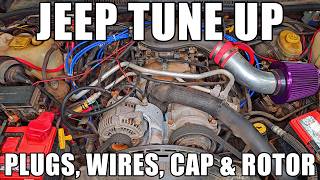 Spark Plugs, Wires, Cap, and Rotor Replacement for Jeep, Dodge, Chrysler 5.2L V8