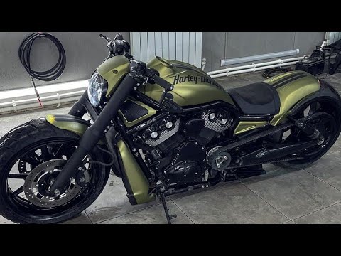 HARLEY DAVIDSON NIGHTROD CUSTOM MOTORCYCLE WALKAROUND