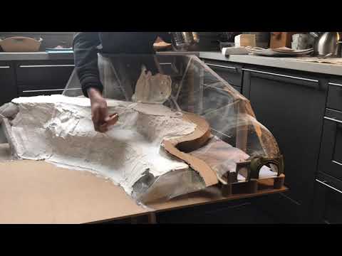 Berg 03 + 04 - Spachtel Teil 2 in Spur N - Straßenbau - Tunnelbau