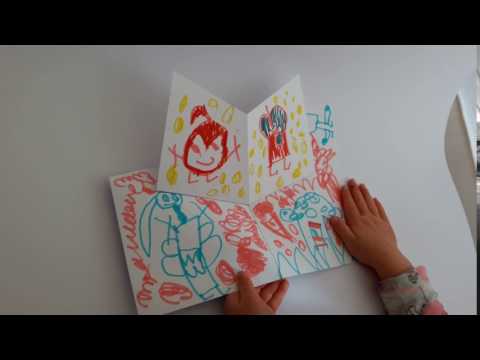 Blank Pop Up Card with 75 Degree Angle