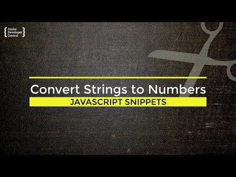 Javascript How To Convert String To Number Tutorial Video