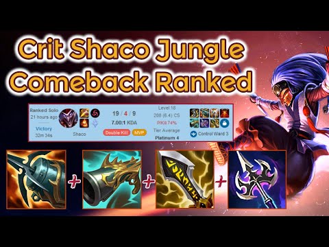 Damage Shaco Comeback Ranked - S12 Plat Elo [League of Legends] Full Gameplay - Infernal Shaco