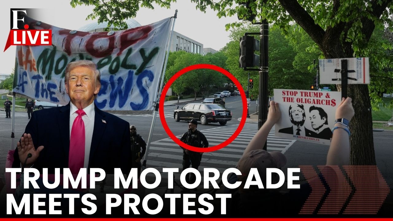 LIVE: Protesters Rally Against Paramount-Warner Bros Merger as Trump Passes By | N18G
