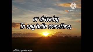 You don't love me anymore (lyrics) -  Eddie Rabbitt