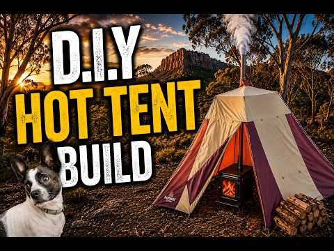Budget Hot Tent Build DIY (canvas tent)