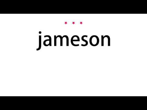 How to pronounce jameson - Vocab Today