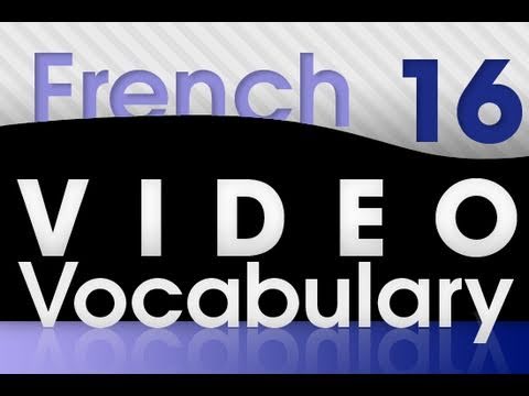 Learn French Video Vocabulary 1