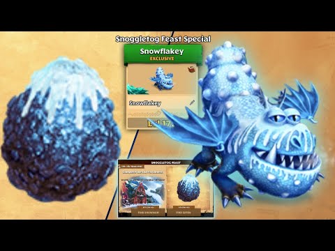 SNOWFLAKEY - 2022 Snoggletog Feast Reward - Titan Mode Max Level 175 | Dragons: Rise of Berk