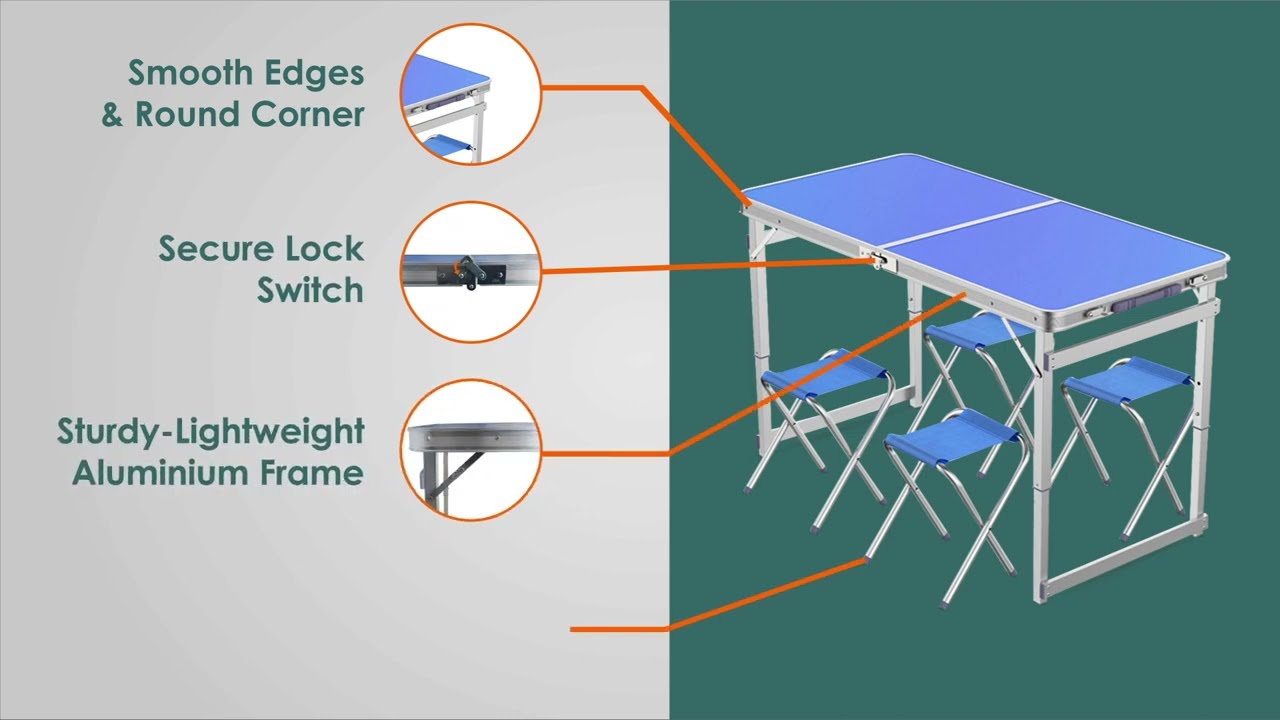 Folding Table from Corvids India | Durable, Space-Saving & Multipurpose