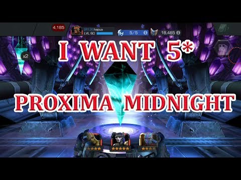 FEATURED GMC CRYSTAL OPENING FOR 5 STAR PROXIMA MIDNIGHT   marvel contest of champion