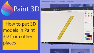 How to import more 3D models to Paint 3D