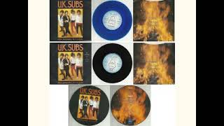 UK SUBS - Keep On Running (Til You Burn) 7" - UK PUNK VINYL