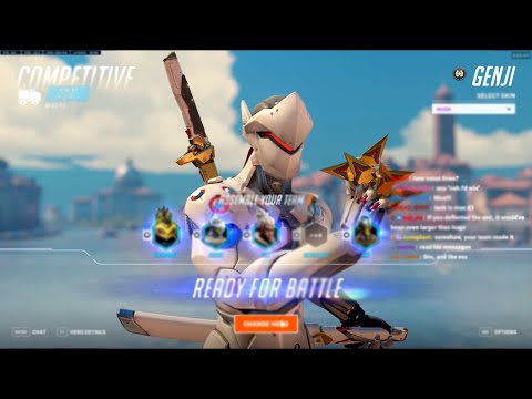 NECROS GENJI ONE TRICK - 56 ELIMS! OVERWATCH 2 SEASON 9 TOP 500