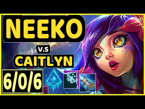 TINOWNS (NEEKO) vs CAITLYN - 6/0/6 KDA BOTTOM ADC CHALLENGER GAMEPLAY - BR