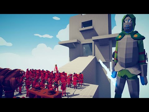 DOCTOR DOOM DEFENDS TOWER vs EVERY FACTION | TABS Totally Accurate Battle Simulator
