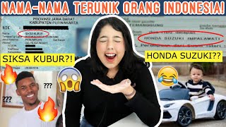 Nama2 TERUNIK dan TERLUCU di INDONESIA!