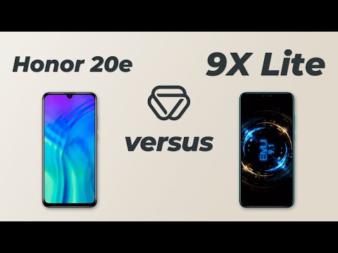Honor 20e vs 9X Lite - Vergleich der wichtigsten Unterschiede auf deutsch