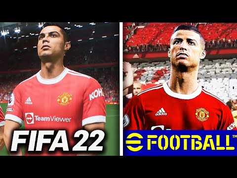 🔥FIFA 22 vs PES 2022 (eFootball) - GAMEPLAY COMPARISON (Graphics, Realism)