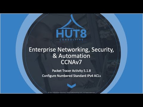 CCNAv7 - Enterprise Networking, Security, & Automation (ESNA) - Packet Tracer 5.1.8 - Std. Num. ACLs