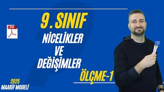 9. SINIF / NİCELİKLER VE DEĞİŞİMLER  /ÖLÇME 1/+PDF/TEMA 2/ YENİ MÜFRED