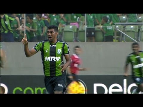 Gol de Thiago Santos, América-MG 1 x 2 Botafogo 15/08/2015, Brasileiro Série B 2015