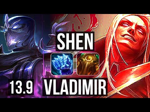 SHEN vs VLADIMIR (TOP) | 5/0/8, 400+ games | KR Master | 13.9