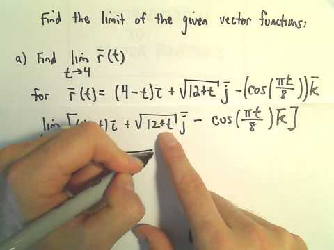 Finding the Limit of a Vector Function - Another Ex 1