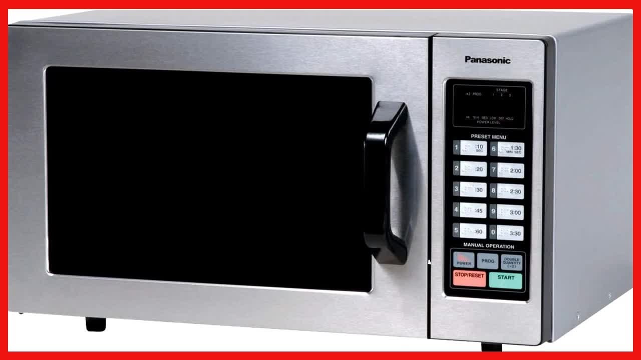 Panasonic Countertop Commercial Microwave Oven with 10 Programmable Memory and Touch Screen Control